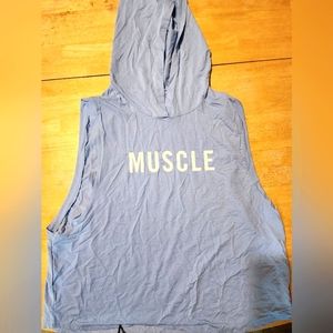 Barbella muscle tank with hood